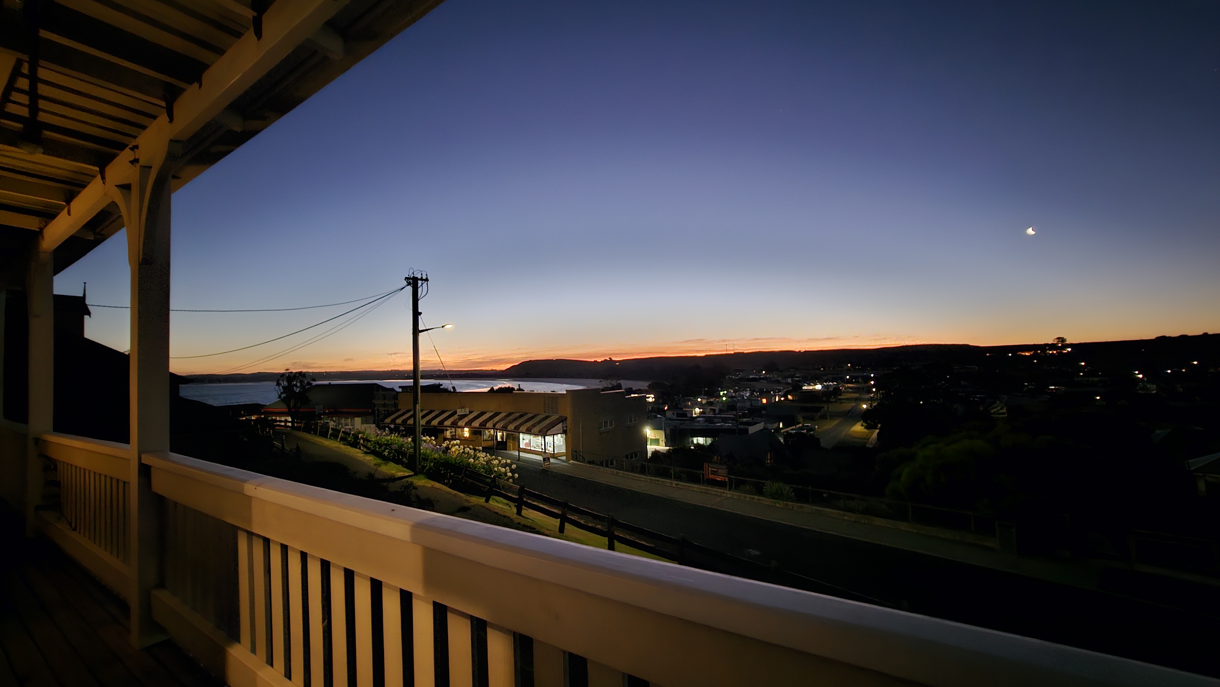 Sunset from verandah